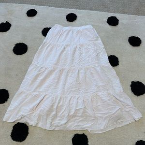 cute Brandy Melville maxi skirt in a baby pinkish color (self dyed)